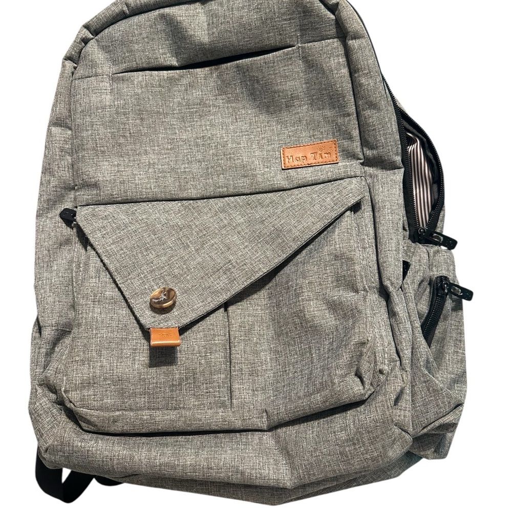 Diaper Bag Gray Backpack for Men by Hap Tim